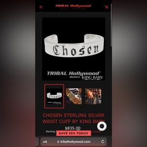 Queen baby by king baby *chosen* cuff bracelet